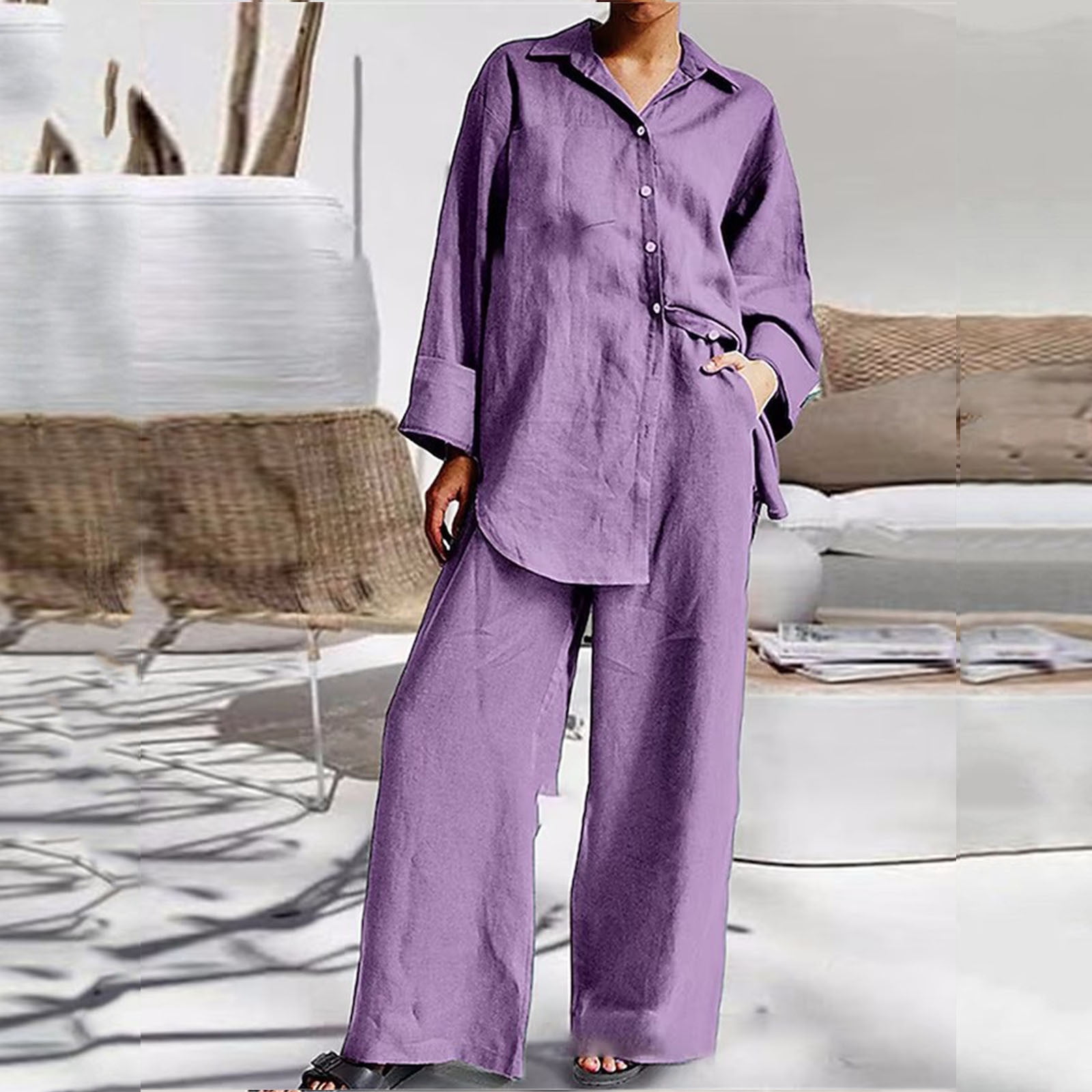 GREY FLORAL MONOGRAM SHIRT AND PANTS SET