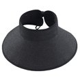 thumbnail image 1 of SELONE Sun Visors for Women Summer Womens Wide Roll Up Straw Sun Visor Hat Bowknot Hat Beach Outdoor Hat, 1 of 2