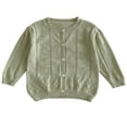 thumbnail image 1 of SELONE Sweater Jacket Boys Lightweight Button Solid Long Sleeve Fall Winter Coats Green 100, 1 of 6
