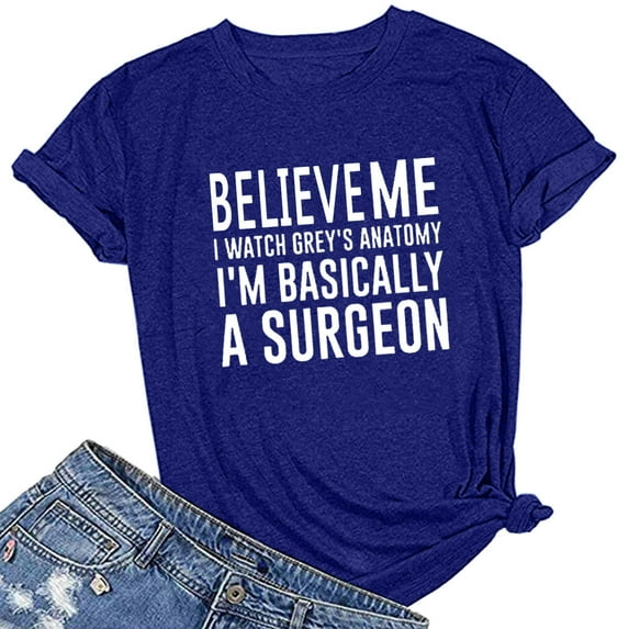 SELONE T Shirts for Women Short Sleeve Tops Blouses Regular Fit T Shirts Pullover Tees Tops Graphic Print T-Shirts Crew Neck Tops Casual Blouses T Shirts Easy Care Soft Breathable Pullover Tops Blue L