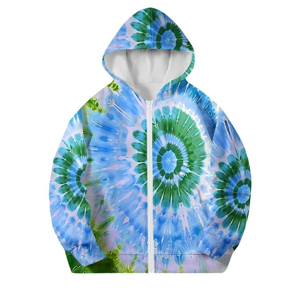 SELONE Toddler Hooded Jacket for Girls with Pockets Hooded Lightweight Zipper Long Sleeve Cute Clothes Green 11 Years