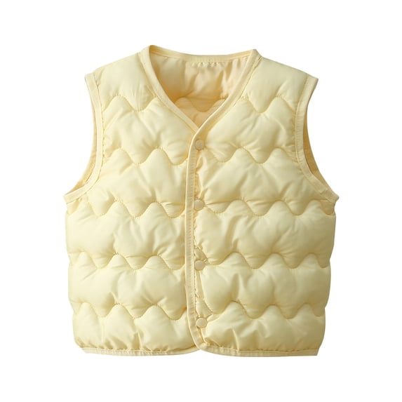 SELONE Toddler Vest Girls Button Solid Sleeveless Fall Winter Coats Multicolor 2 Years