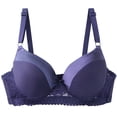 thumbnail image 1 of SELONE Underwire Bras for Women B Cup Lace Plus Size Push Up B Cup Bra Spaghetti Strap Bras Solid Underwear, 1 of 2