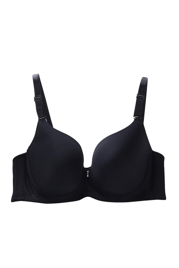 Underwire Bras for Women Full Coverage Plus Size Push Up Lightly T Shirt Bra Spaghetti Strap Bras Solid Underwear