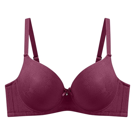 SELONE Underwire Bras for Women Push up D Cup Plus Size Lightly T Shirt Bra Spaghetti Strap Bras Comfortable Underwear