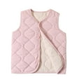 thumbnail image 1 of SELONE Vest for Kids Girls Fleece Button Solid Sleeveless Fall Winter Outfit Pink 10 Years, 1 of 3