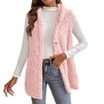 thumbnail image 1 of SELONE Vests for Women Fleece Cotton Button Hoodies Sweater Sleeveless Tops Solid Warm Outerwear in Winter, 1 of 8