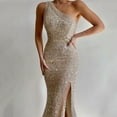thumbnail image 1 of SELONE Wedding Guest Dresses for Women Elegant Formal Gowns Sleeveless Elegant Formal Dress Maxi Cocktail Dresses One Shoulder Rehearsal Dinner Dress Sequin Bodycon Evening Dresses Lace Prom Dresses, 1 of 5