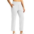thumbnail image 1 of SELONE White White Mid Waist Lounge Pants Elastic Waist Cropped Trouser Pants Loose Casual Long Beach Pants Pull on Solid Soft Straight Leg Yoga Lightweight Comfy XL Tall Breathable Summer Clothes, 1 of 7