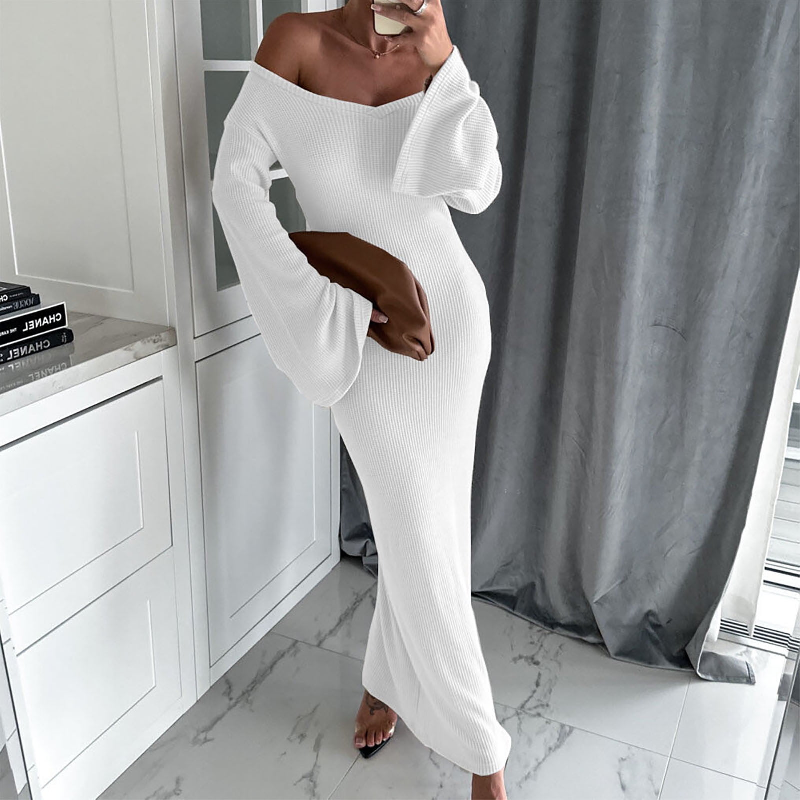 navy blue dress for baby girl SELONE Winter Wedding Guest Dresses for Women Elegant Dresses Long Sleeve  Formal Cocktail Dresses Maxi Rehearsal Dinner Dress Off the Shoulder Evening  Dresses Bodycon Formal Prom Dresses Party Dresses