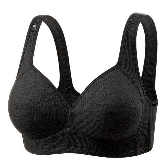 SELONE Wireless Bras with Support and Lift Seanless Lightly Full Support T Shirt Bra Wide Strap Bras Everyday Underwear