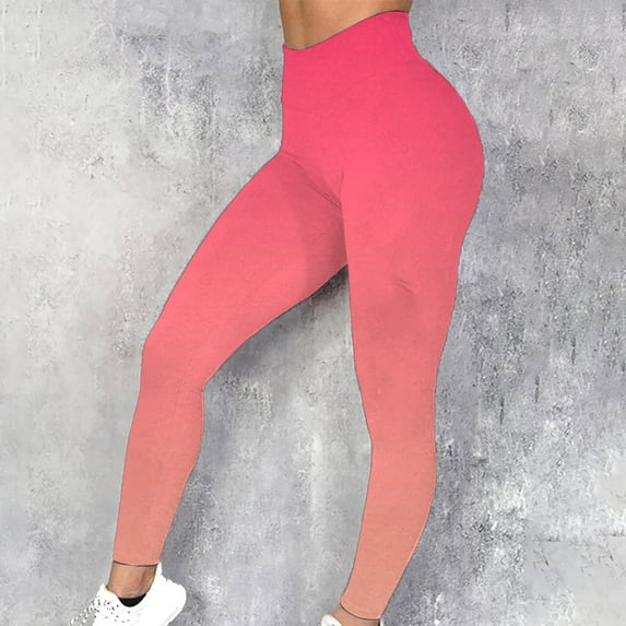 SELONE Women's Leggings in Clothing Mid Rise Stretch Polyester Go Out Pants Ankle Length Slim Lounge Trousers Pink XL