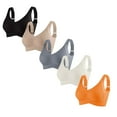 thumbnail image 1 of SELONE Women's Sports Bras 5 Pack Wireless Push Up Seanless T Shirt Bra Wide Strap Bralettes Breathable Underwear, 1 of 2