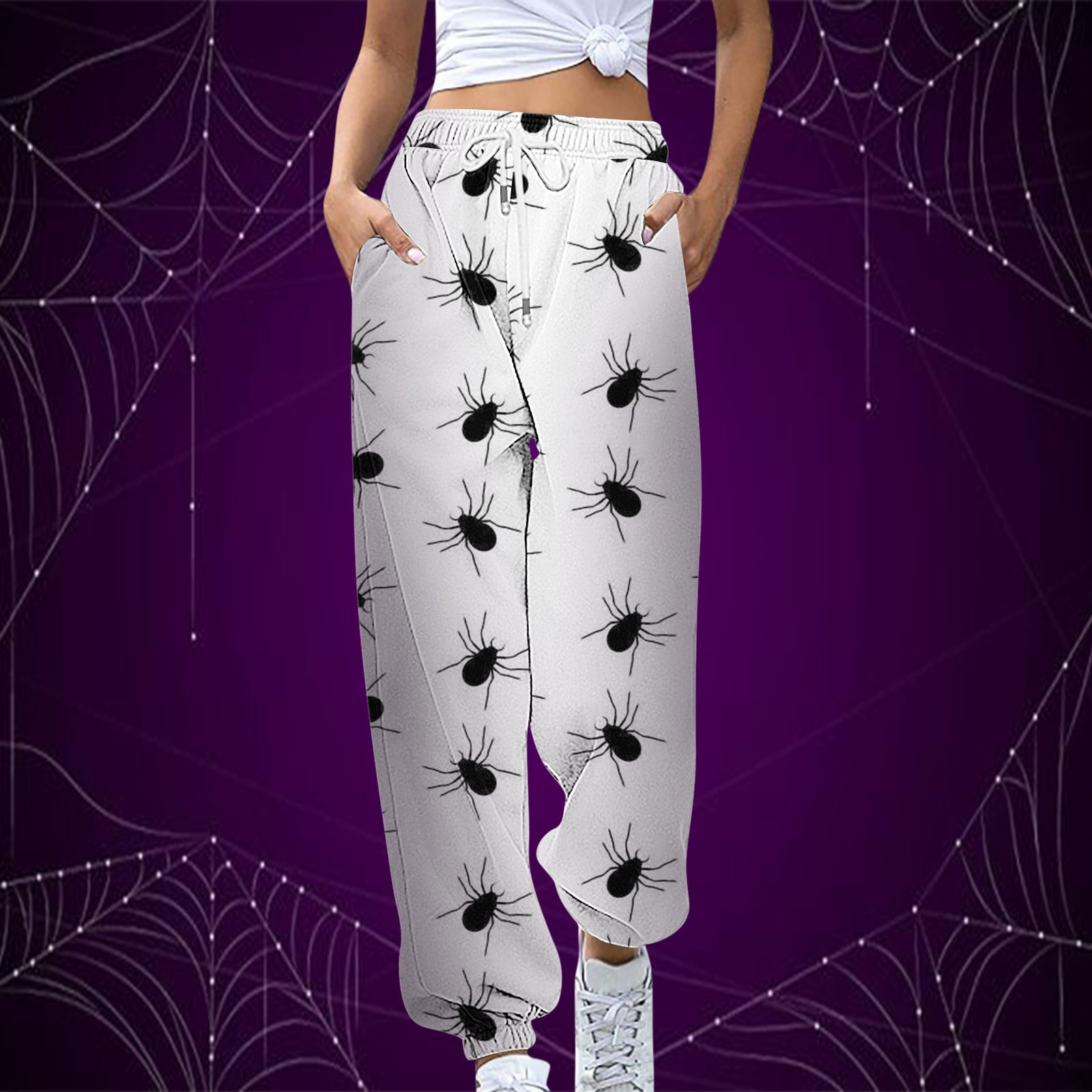 SELONE Womens Sweatpants with Pockets Halloween Casual Joggers