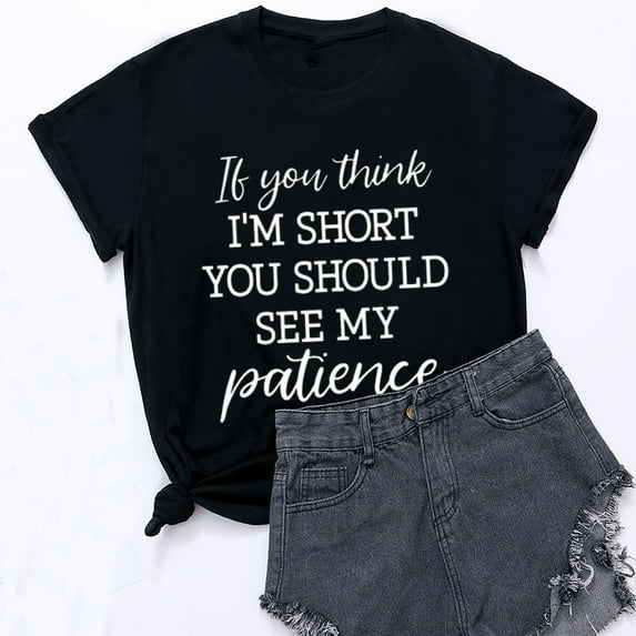 SELONE Womens T-Shirts Short Sleeve Tops Blouses Regular Fit T Shirts Pullover Tees Tops Graphic Print T-Shirts Crew Neck Tops Casual Blouses T Shirts Easy Care Soft Breathable Pullover Tops Black XXL
