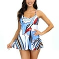 thumbnail image 1 of SELONE Womens Tankini Swimsuits 2 Piece with Shorts Summer Tankini Swimsuits Retro Bathing Suits Two Pieces Modest Swimming Wear Sports Tank Tops with Boyshorts Swimwear Blue S, 1 of 7