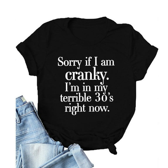 SELONE Womens Tops Short Sleeve Tops Blouses Regular Fit T Shirts Pullover Tees Tops Graphic Print T-Shirts Crew Neck Tops Casual Blouses T Shirts Easy Care Soft Breathable Pullover Tops Black XXXL