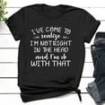 thumbnail image 1 of SELONE Womens Tops Short Sleeve Tops Blouses Regular Fit T Shirts Pullover Tees Tops I Have Come To Realize Graphic Print T-Shirts Crew Neck Tops Blouses Easy Care Soft Breathable Pullover Black L, 1 of 6