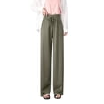 thumbnail image 1 of SELONE Womens Wide Leg Sweatpants High Waisted Soild Elastic Waist Pants Loose Straight Leg Fall Casual Trousers, 1 of 5