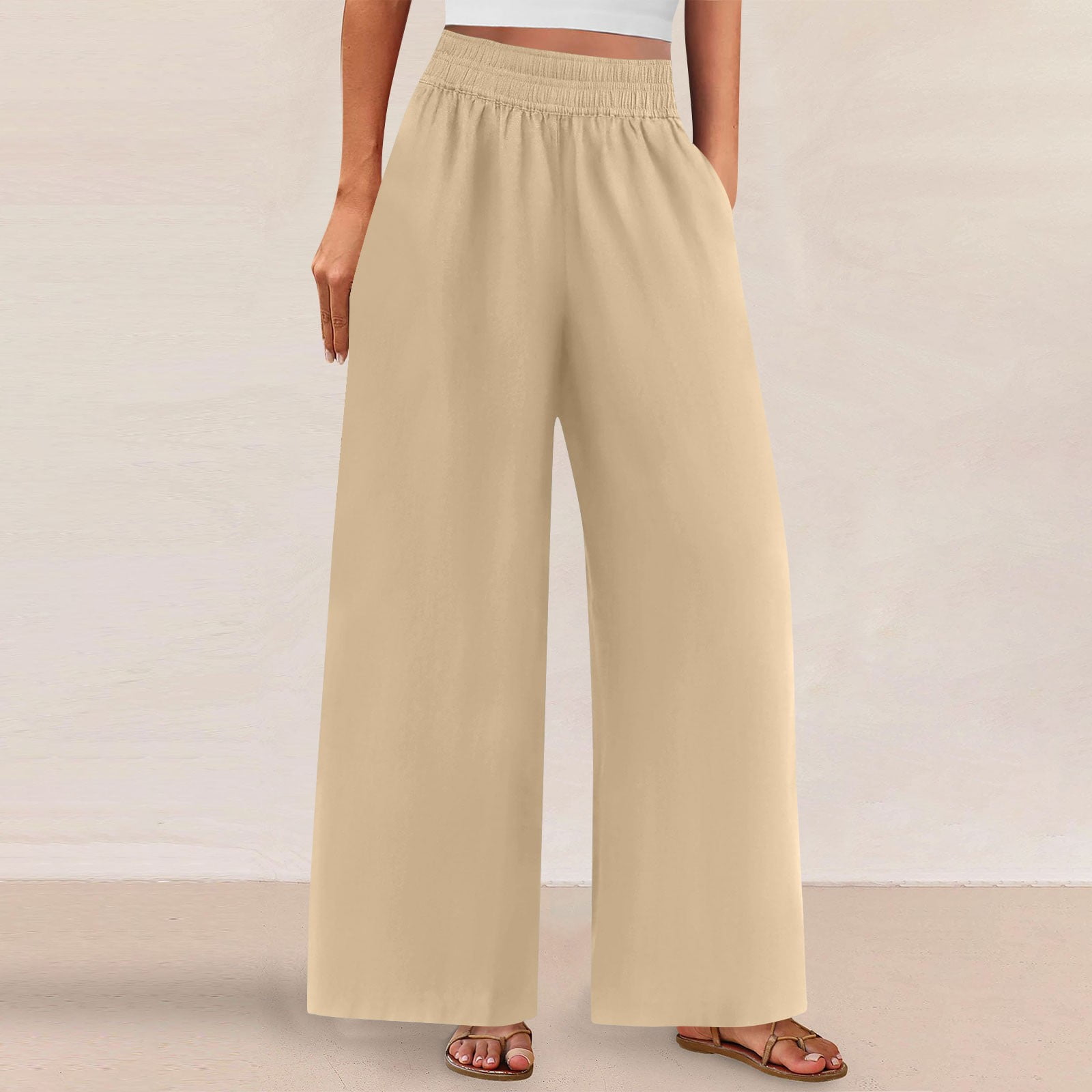 Wide-Leg Lounge Trousers