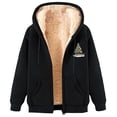 thumbnail image 1 of SELONE Womens Zip up Sweatshirt Active Christmas Tree Fleece Jacket Zipper Long Sleeve Hoodies with Pocket Cute Tops, 1 of 3