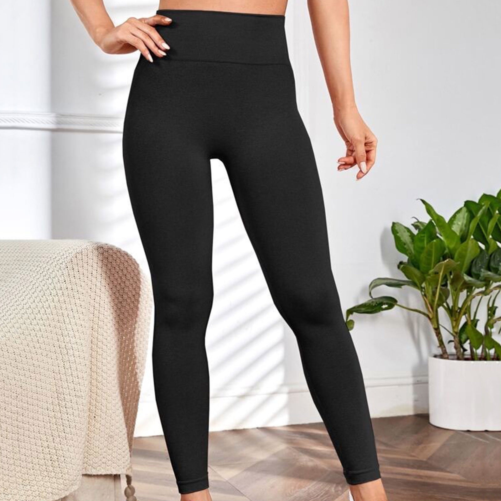 SELONE Workout Leggings Gym for Women High Waist Nylon Athletic Pants