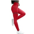 thumbnail image 1 of SELONE Workout Leggings for Women Workout Butt Lifting Gym Long Length High Waist Sports Yogalicious Fashion Utility Dressy Everyday Soft Lifting Leggings Athletic Leggings for Women 13-Red L, 1 of 6