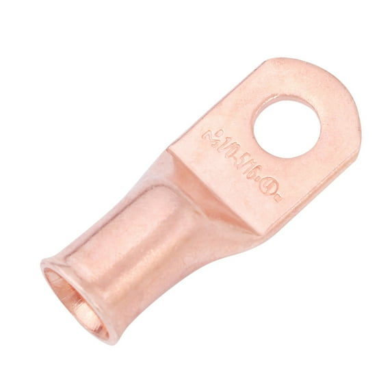 SELTERM 1/0 AWG 5/16" Ring Battery Cable End Terminal Lugs Bare Copper 25ea