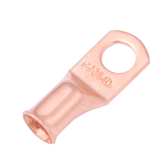 SELTERM 1 AWG 3/8" Ring Battery Cable End Terminal Lugs Bare Copper 25ea