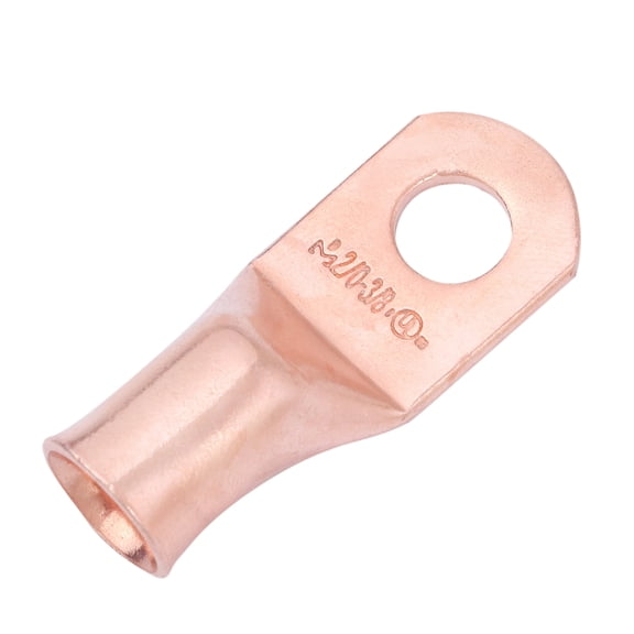 SELTERM 2/0 AWG 3/8" Ring Battery Cable End Terminal Lugs Bare Copper 25ea