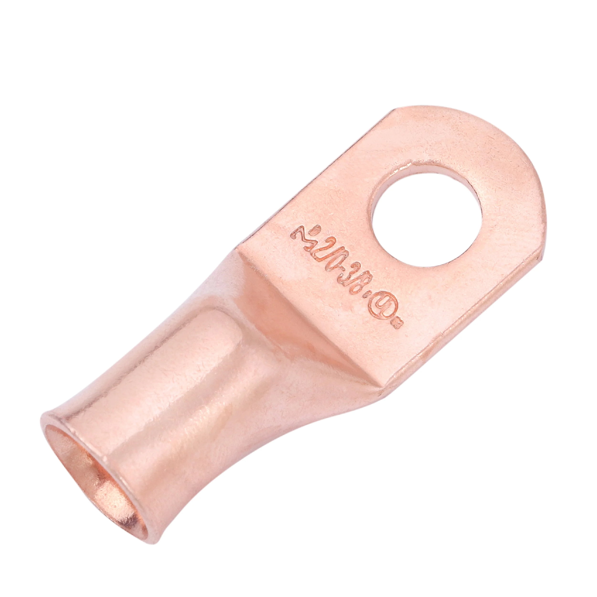 SELTERM 2/0 AWG 3/8" Ring Battery Cable End Terminal Lugs Bare Copper