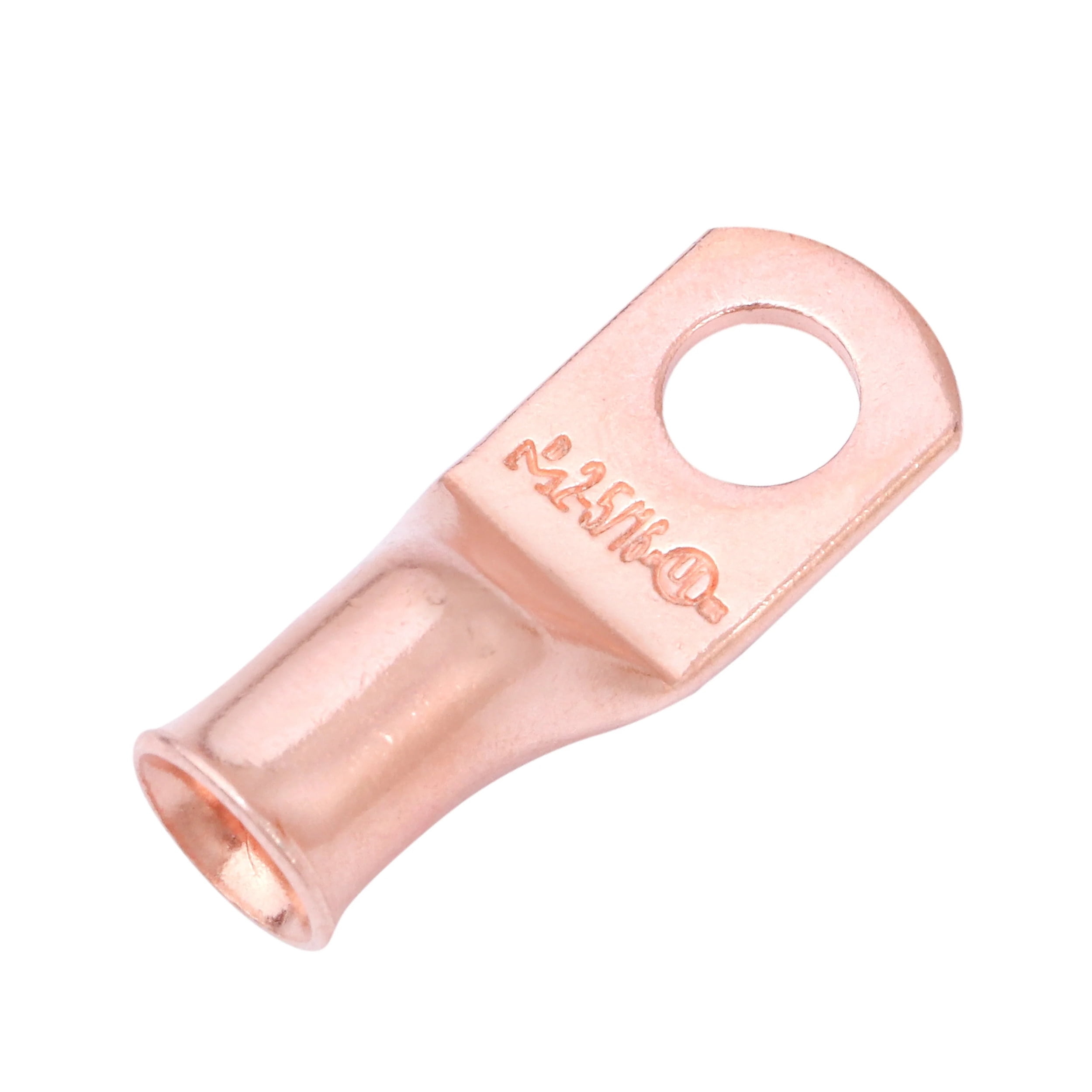 SELTERM 2 AWG 5/16" Ring Battery Cable End Terminal Lugs Bare Copper 25ea