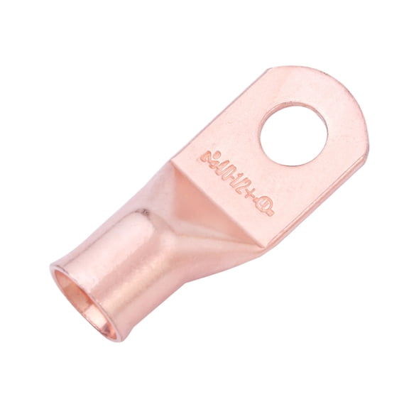 SELTERM 4/0 AWG XL 1/2" Ring Battery Cable End Terminal Lugs Bare Copper 10ea