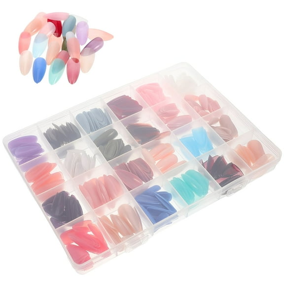 SELVORIA 2026 New 1 Box Fake Nail Finger Nails Fake Fingernails Nails Short Short Artificial Nails Compact Nails Set Artificial Nails Art False Nails