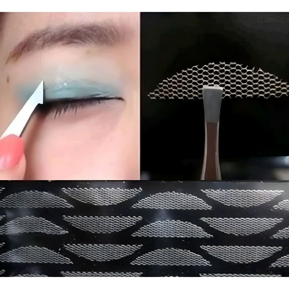 SELVORIA 2026 New 24 Pairs Super Clear Transparent Lace Invisible Double Eyelid Tape Sticker for Eyelid Enhancement,Natural Eye Lift,Makeup Routines,Daily Use,Hooded Eyes Solution
