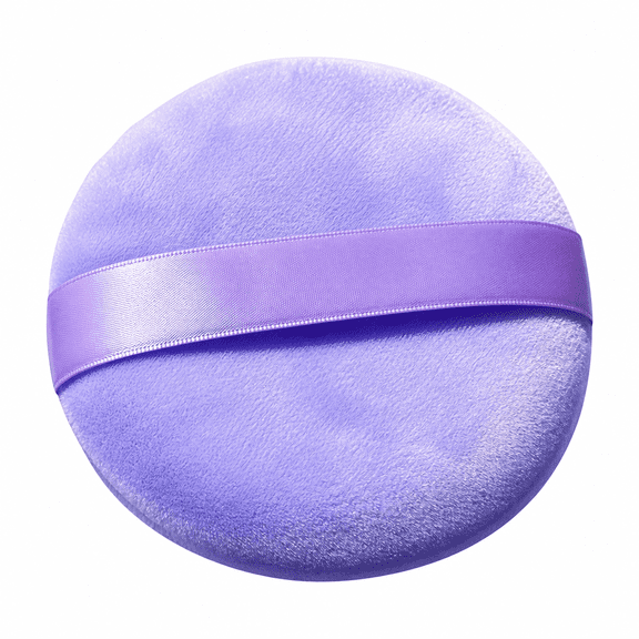SELVORIA 2026 New 3Pcs Large Loose Powder Cushion Puff Pure Cotton Powder Puff 5 Inch Body Powder Puff Applicator for Loose Powder Body Powder Cosmetic Foundation Sponges White, Light Purple