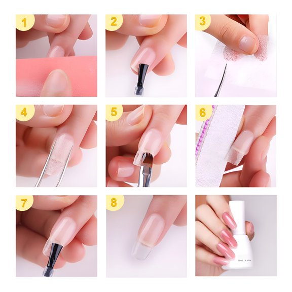 SELVORIA 2026 New Silk Nail Wrap for Reinforcing and Repairing Nails, Easy Trimming and Customization, Professional Manicures Tool with 100 Pieces, Suitable for Poly Quick Gel Nails and Other