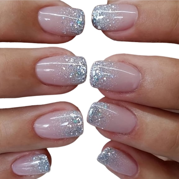 SELVORIA 24 Pcs Acrylic Press on Nails Multiple Sizes Available Square Press on Nails Fashionable & Versatile Designs Exquisite Patterns Short Nail Tips Style6