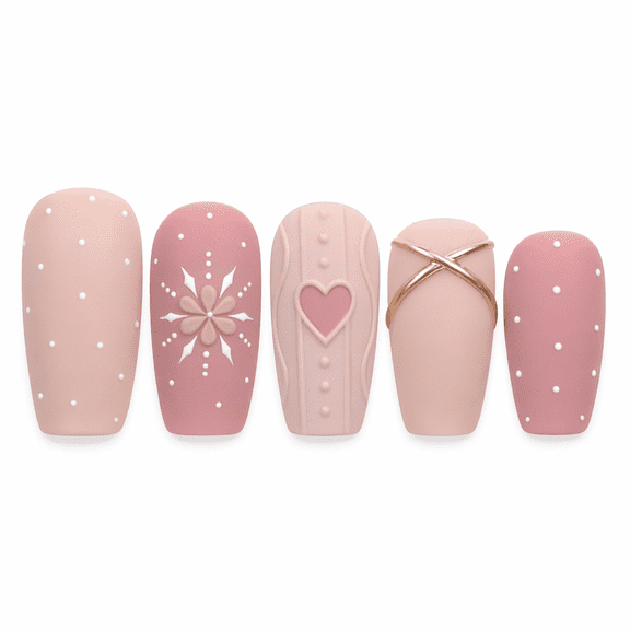 SELVORIA 24Pcs Pink Press on Nails Short Square Fake Nails Daisy Flower with Spring Summer Design Matte Glue on Nails Full Cover Colorful Floral False Nails Artificial Acrylic Nails for Women Girls
