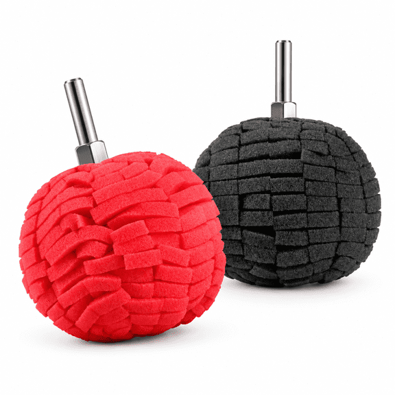 SELVORIA 3Inch 80Mm Buffing Polishing Ball Finishing Pad Buffer for Car Polishing Buffing Pads