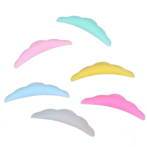 SELVORIA 5 Pairs Lash Lift Shields (XS S M L XL) Silicone Pads Eyelash Perm Rods Curlers Lash Lift Rods