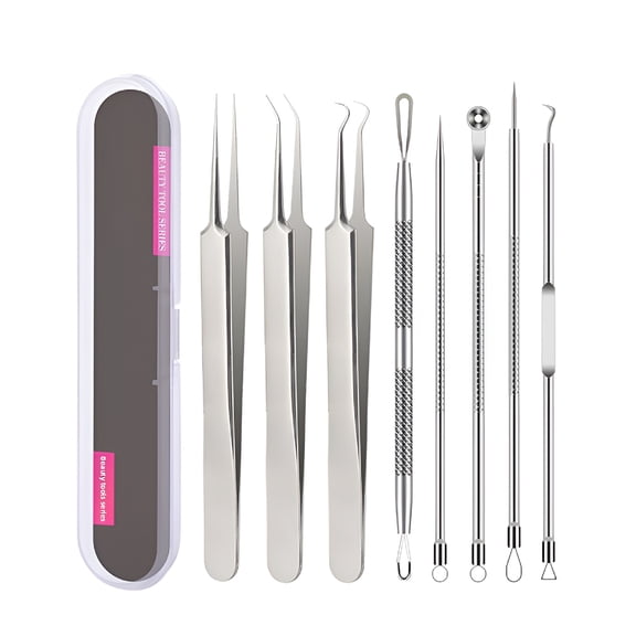 SELVORIA Blackhead Remover Spot Acne Pimple Extractor Tweezer Facial Tool Black Head Remover for Face