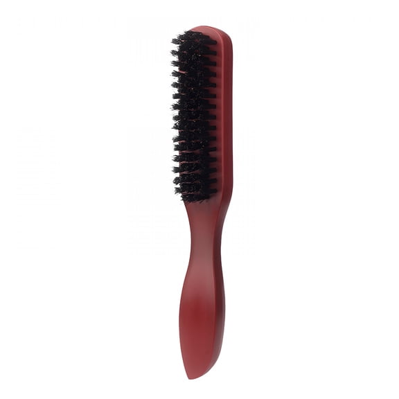 SELVORIA Bristle Hair Brush for Slick Back, 8.5 Inch Ponytail Brush with Hard Boar Stiff Bristle & Ergonomics Wooden Handle Suitable for Men, Women