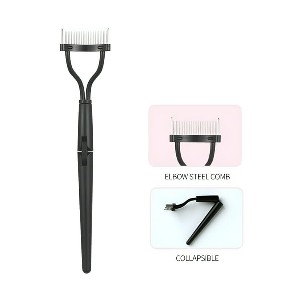 SELVORIA Eyelash Brush Tool - Mascara Comb for Separating Lashes - Eyelash Separator - 6.6"