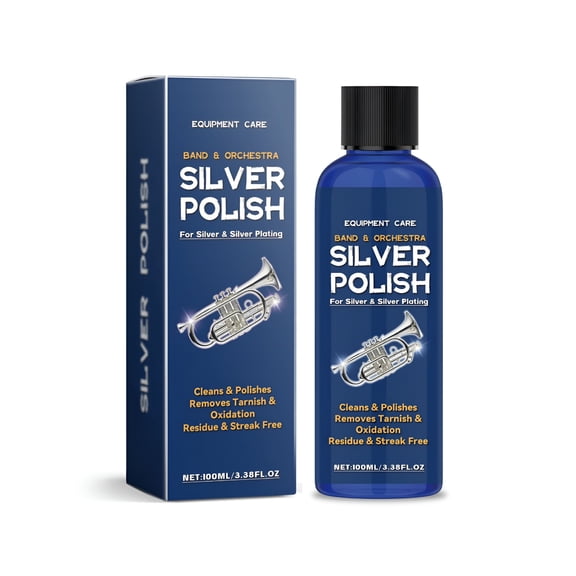 SELVORIA Silver Polish, Silver Cleaner Tarnish Remover and Sterling Cleaner, Use on Silver, Jewelry, Antique, Gold, Brass, Copper and Aluminum, Blue