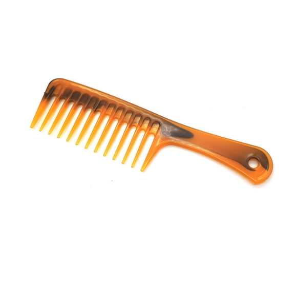 SELVORIA Wide Tooth Comb for Curls, Durable Hair Comb with Gradient Texture, Extra Thick Plastic Wide Tooth Comb, Ideal for Long & Wavy Hair