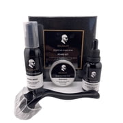 SELZALOT Beard Growth Kit Premium Beard Set, Includes Shampoo, Oil, Balm