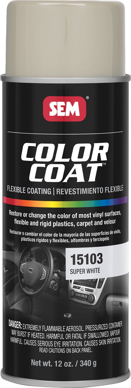 SEM 15103 Super White, Color Coat Vinyl Paint