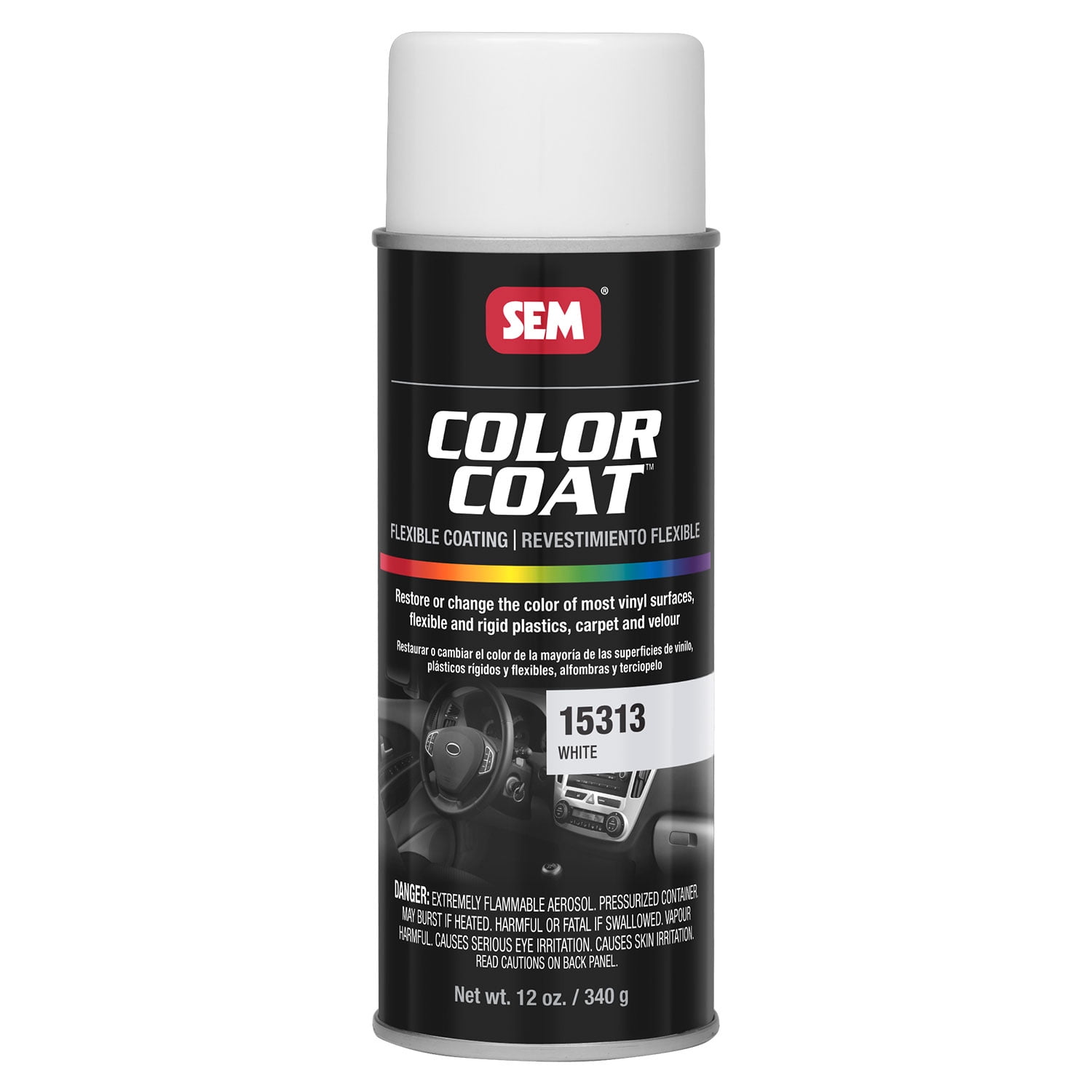 SEM 15313, White, Color Coat Vinyl Paint
