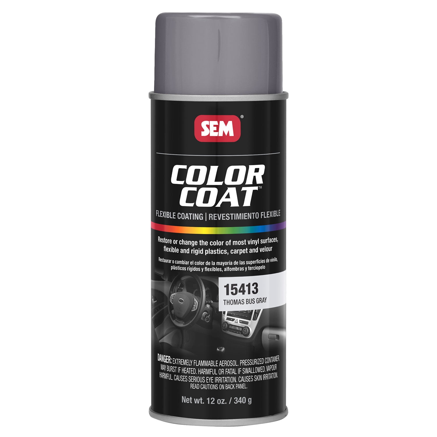 SEM 15413 Thomas Bus Gray, Color Coat Vinyl Paint